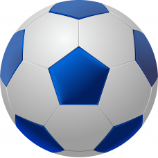 Blue Soccer Ball